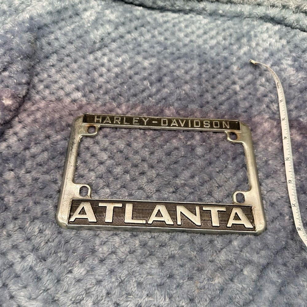 Harley-Davidson Silver-Tone ATLANTA License Plate Frame